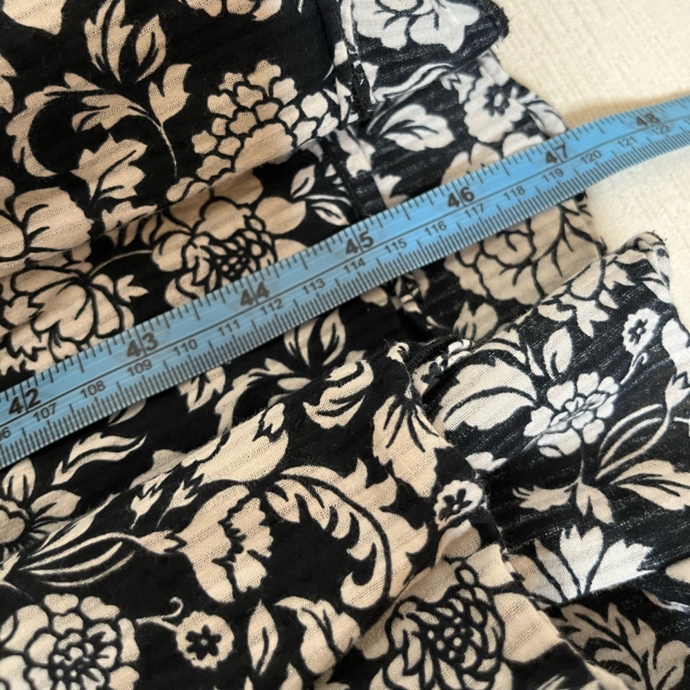 See by Chloe Dress - Women's Small Black White - Floral Midi Designer - Picture 11 of 13